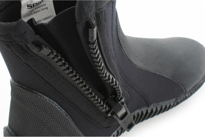 Seac Regular Boot - kurzer, 5 mm starker Neopren-Tauchstiefel mit halbstarrer Sohle und Fersen- sowi