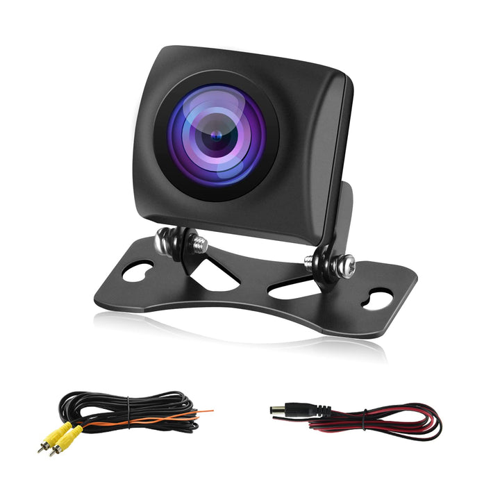 CAMECHO Universal Auto Rückfahrkamera Mit HD Nachtsicht, 170° Weitwinkel, IP68 Wasserdicht, 12V für