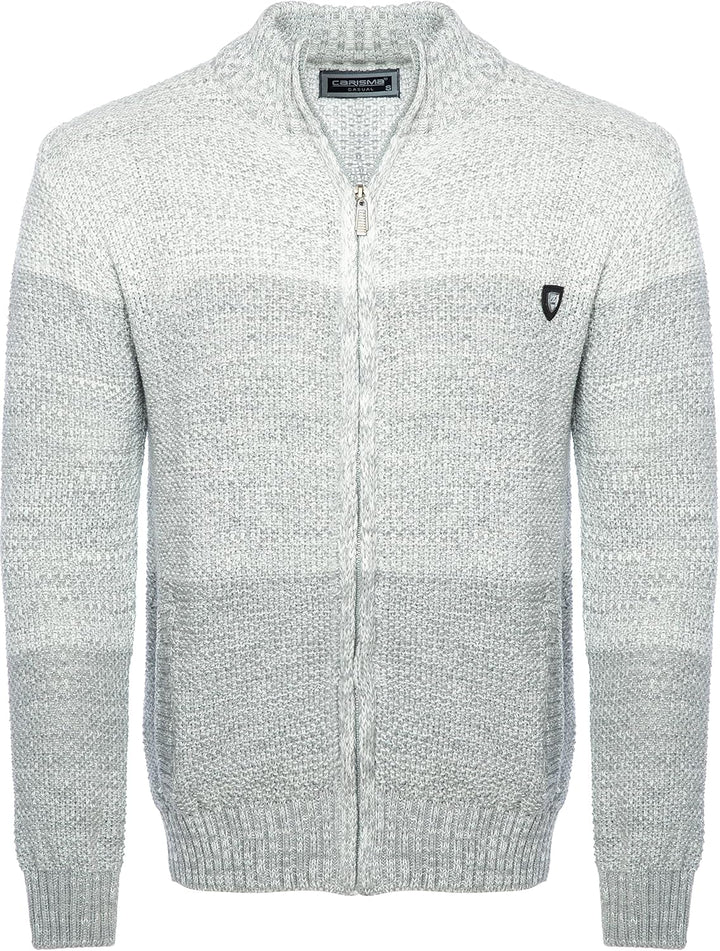 Carisma Herren Strickjacke für Winter und Übergang ? Angenehme Männer Freizeit-Jacke mit Farbverlauf