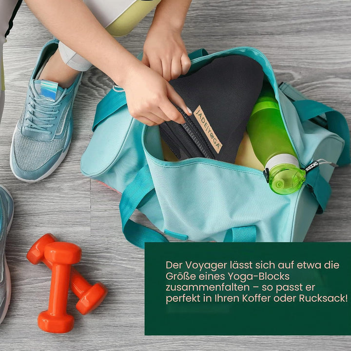 Jade Yoga Voyager Yogamatte, 1,6 mm Schwarz, Schwarz