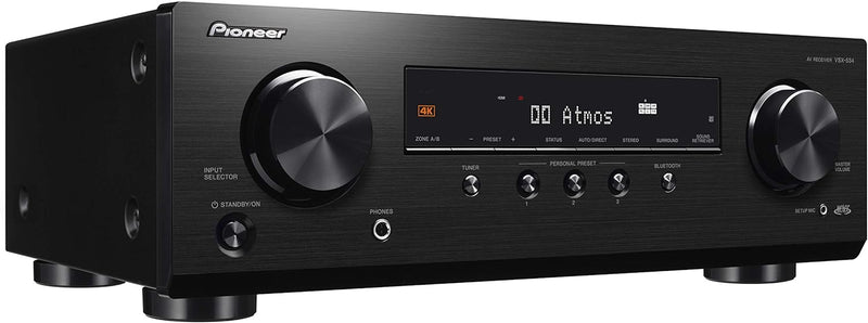 Pioneer VSX-534(B) Receiver (5x150 Watt, Dolby Atmos, DTS:X, MCACC, Advanced Sound Retriever, AM/FM,