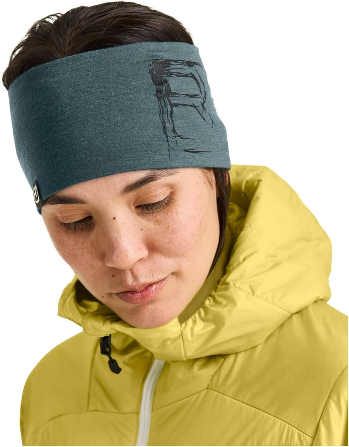 Ortovox Unisex 120 Tec Logo Headband Headband Einheitsgrösse Dunkelgrau (Dark Arctic Grey), Einheits