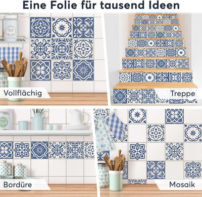 CREATISTO Klebefliesen Stickerfliesen Fliesenfolie - Stylische Sticker Aufkleber für Fliesen I Klebe