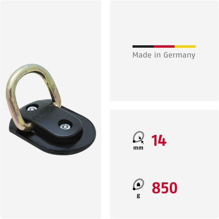 ABUS Wand- und Bodenanker Granit WBA 75 - Befestigungsanker für Fahrrad, Motorrad oder Roller - Dieb