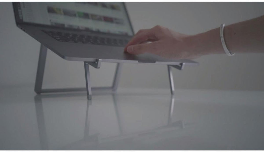 Rain Design mBar Pro+ Foldable Laptop Stand - Silver mBar Pro+ Silber, mBar Pro+ Silber