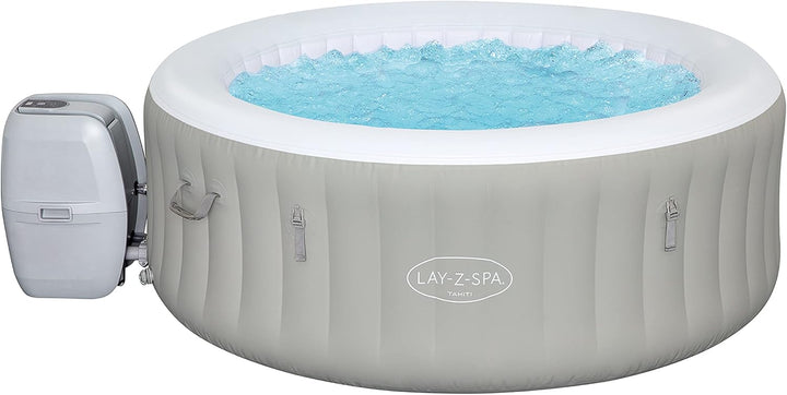Bestway® Lay-Z-SPA® Tahiti Airjet™ Whirlpool, 180 x 66 cm, 2-4 Personen, rund, hellgrau