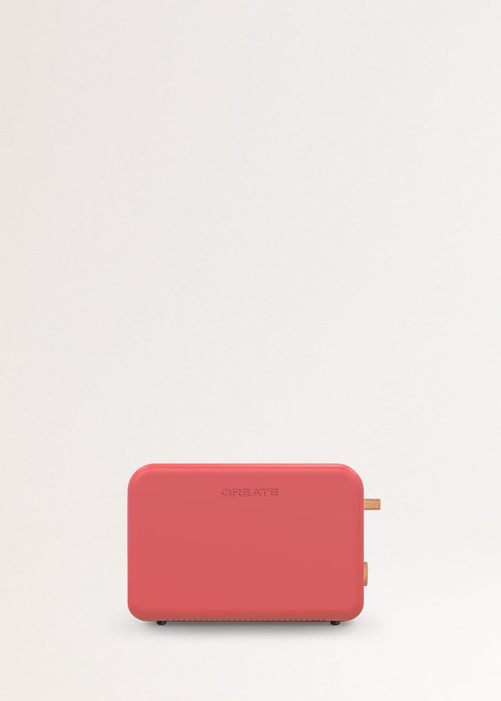 CREATE/PACK - KETTLE RETRO M 1L + TOAST RETRO M/Wasserkocher 1L und Toaster in Rot