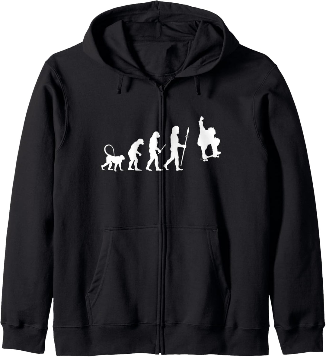 Skater Evolution Skateboarder Geschenk Skateboard Kapuzenjacke