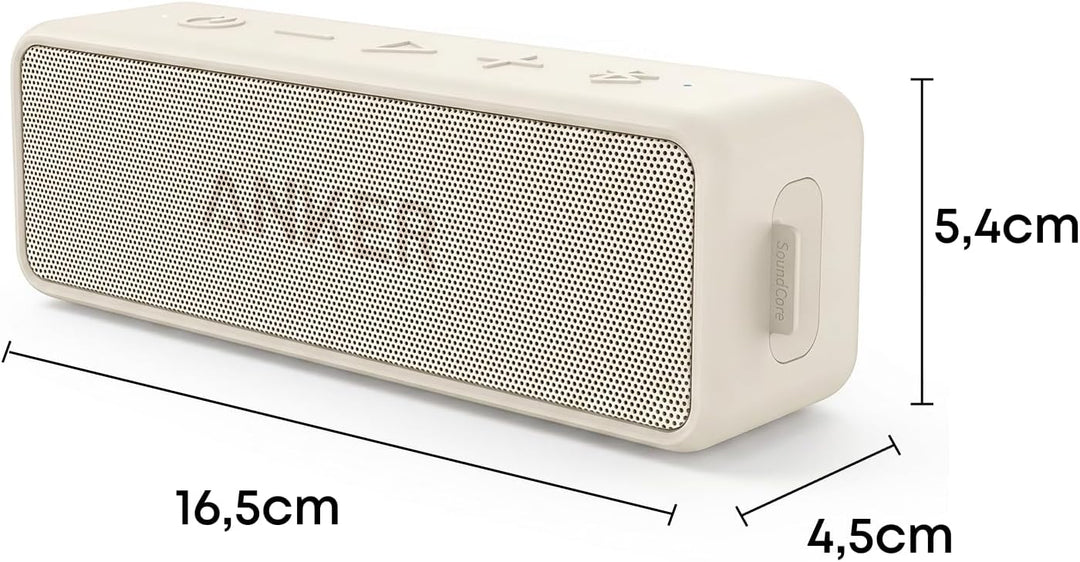 Anker SoundCore 2 Bluetooth Lautsprecher, Fantastischer Sound, Enormer Bass mit Dualen Bass-Treibern
