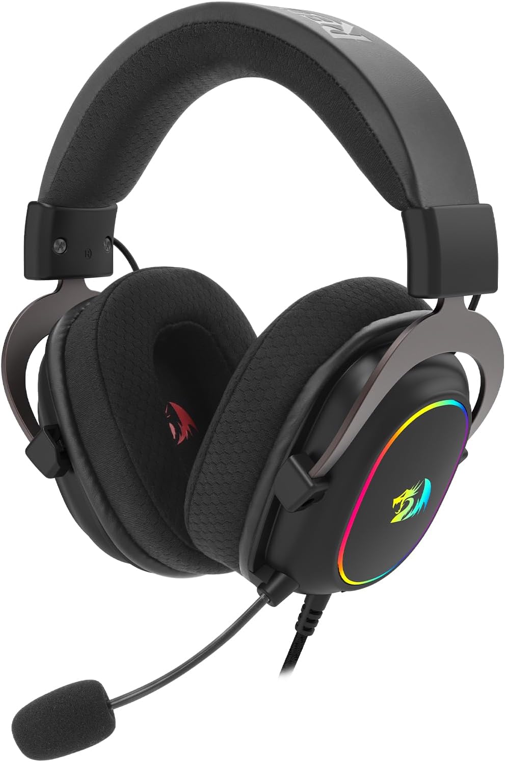 Redragon H510 AK RGB Gaming-Headset mit Kabel - 7.1 Surround Sound 53mm Audio-Treiber Memory Foam-Oh