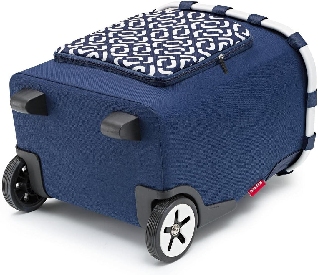 Reisenthel Carrycruiser Plus Einkaufstrolley Signature Navy blau Polyestergewebe, Aluminiumrahmen, w