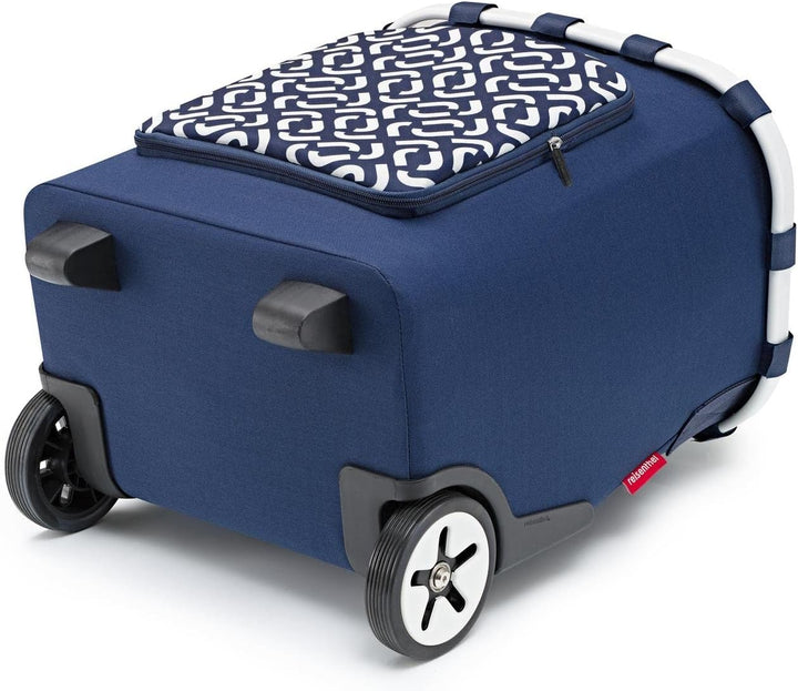 Reisenthel Carrycruiser Plus Einkaufstrolley Signature Navy blau Polyestergewebe, Aluminiumrahmen, w