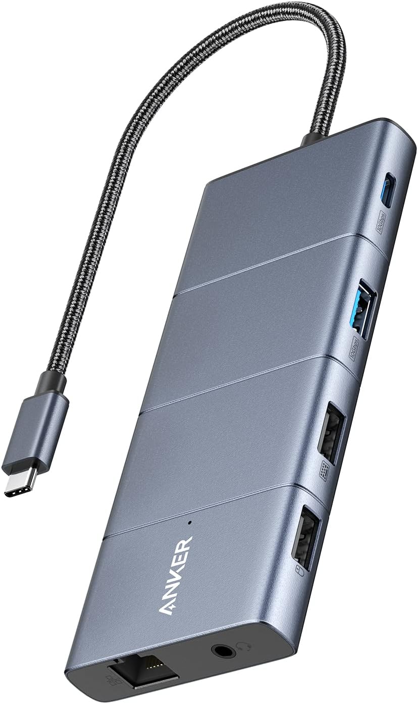 Anker 565 11-in-1 USB-C Hub, Docking-Station mit 10 Gbps USB-C & USB-A Datenports, 4K HDMI, DisplayP
