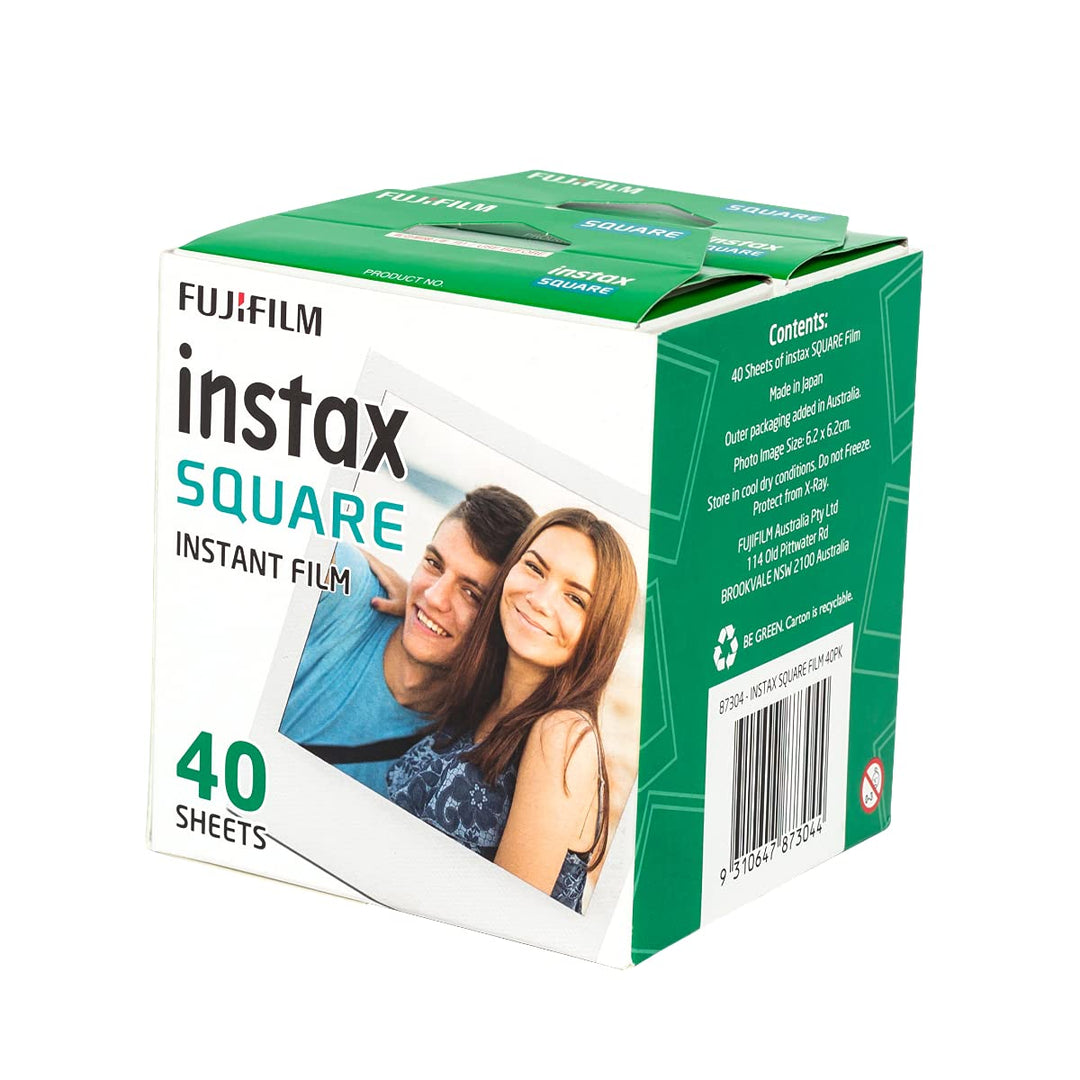 Instax Fujifilm Square Film, Weiss, 40 Stück