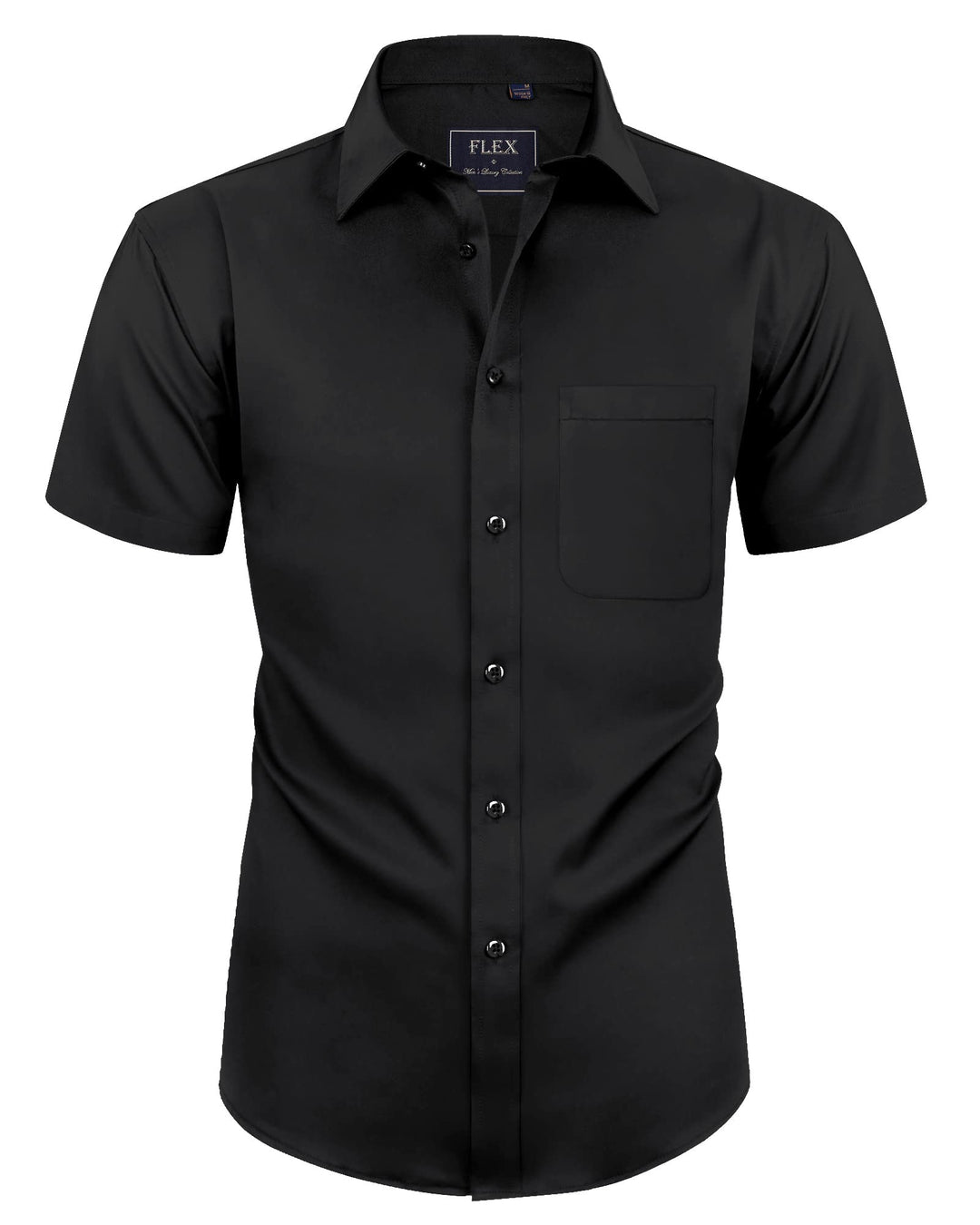 siliteelon Herren Kurzarm Hemden Casual Regular Fit Bügelfrei Business Hemd Faltenfrei Formales Hemd