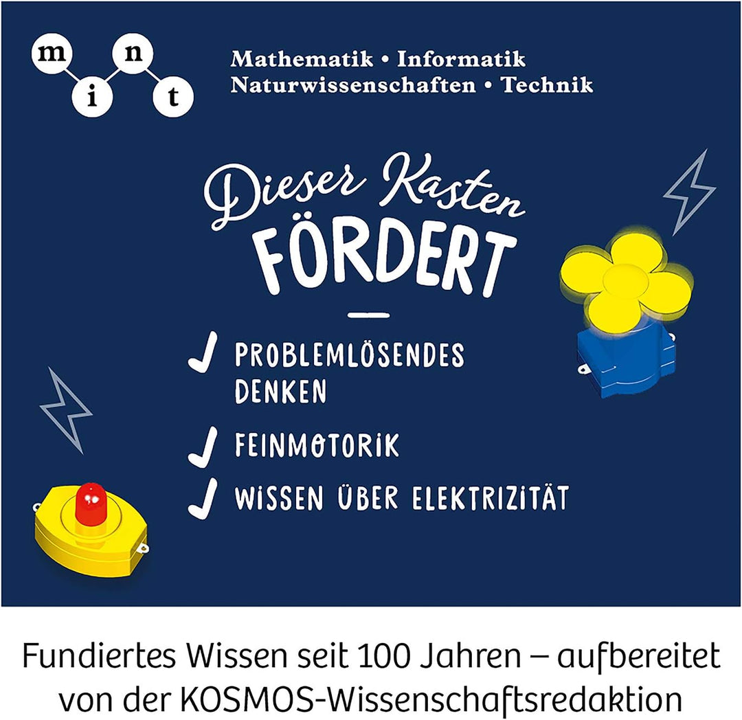 KOSMOS 620639 Elektro & Co. Elektro-Wissen leicht gemacht, Einsteiger-Experimente zu Strom, Magnete,