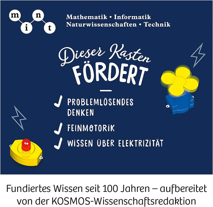 KOSMOS 620639 Elektro & Co. Elektro-Wissen leicht gemacht, Einsteiger-Experimente zu Strom, Magnete,