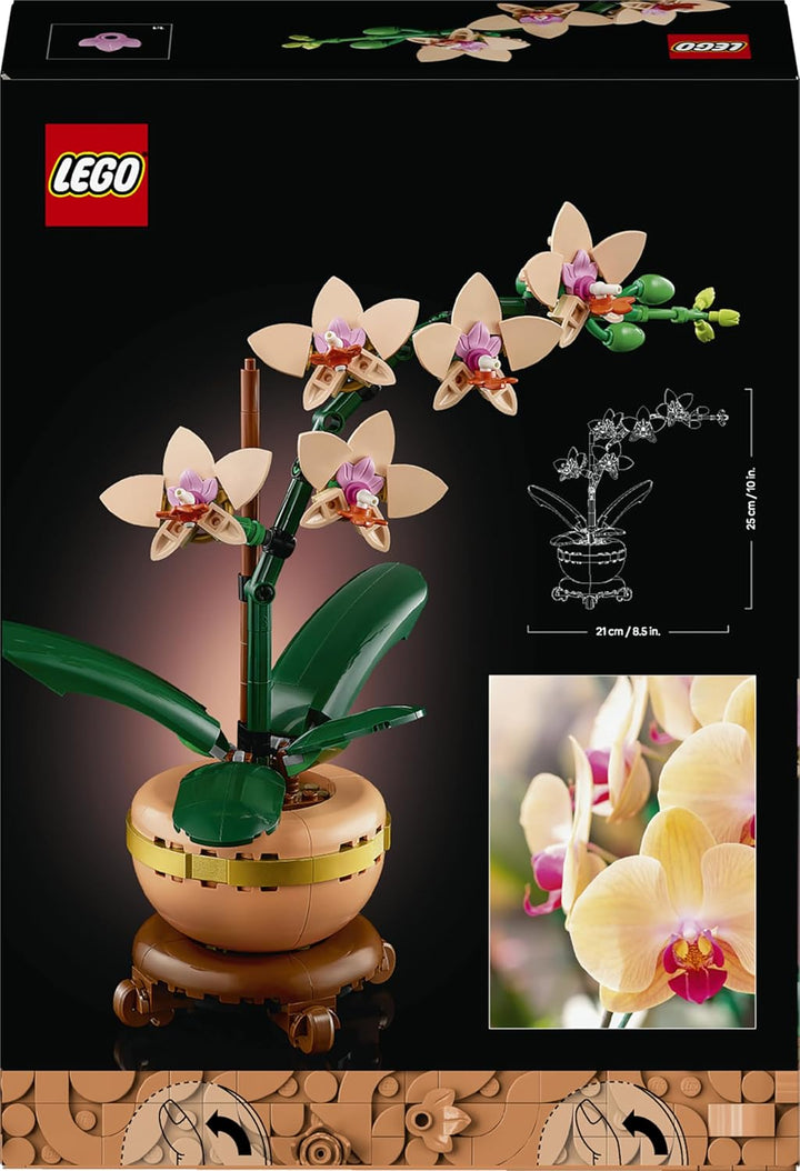 LEGO Botanicals Mini-Orchidee - Kunstblumen Set - Deko fürs Wohnzimmer oder Büro - Geschenk für Frau