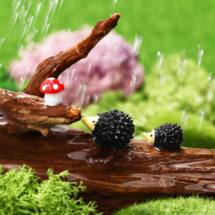 Skylety 64 Stück Feengarten Zubehör Miniatur Deko Garten Wichtel Frühling Zubehör Mini Tiere Figuren