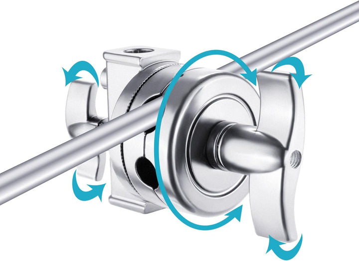 Neewer Verlängerungsgriff Arm Auslegerarm mit 2 Stücke Griffköpfen - 127 Zentimeter Aluminiumlegieru