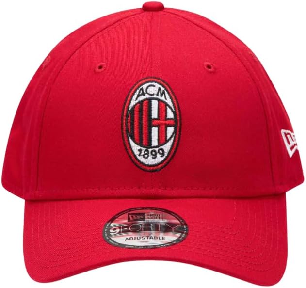 New Era 9Forty Strapback Cap - AC Mailand rot
