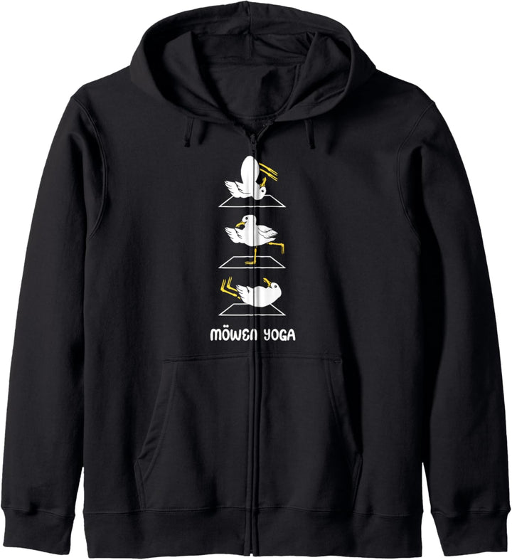 Möwen Yoga Kapuzenjacke