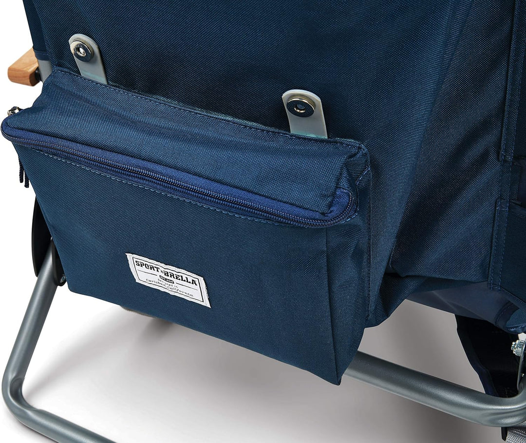 Sport-Brella Unisex-Erwachsene SunSoul Rucksack Stuhl, Navy, Einheitsgrösse