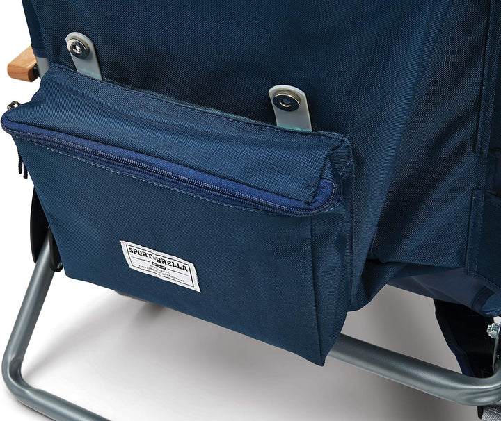 Sport-Brella Unisex-Erwachsene SunSoul Rucksack Stuhl, Navy, Einheitsgrösse