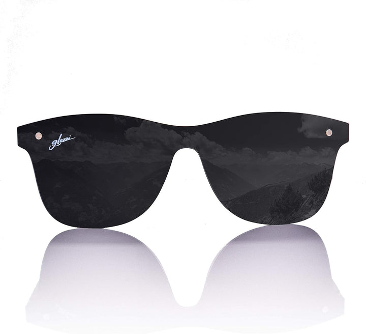 glozzi Sonnenbrille Herren und Damen Holz Polarisiert UV400 mit Holzbügeln und Brillenetui aus Kork