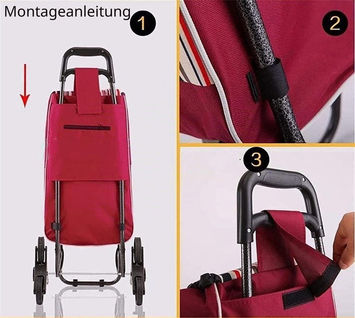 Einkaufswagen Ersatzbeutel, Oxford Stoff wasserdichtes Aufbewahrungsbeutel, Trolley Ersatzbeutel Ein