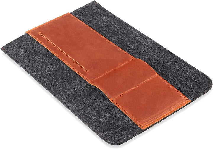 MegaGear Echtleder- und Fleece-Tablet-Hülle für iPad Pro & iPad Air, Alle Generationen iPad Air & iP