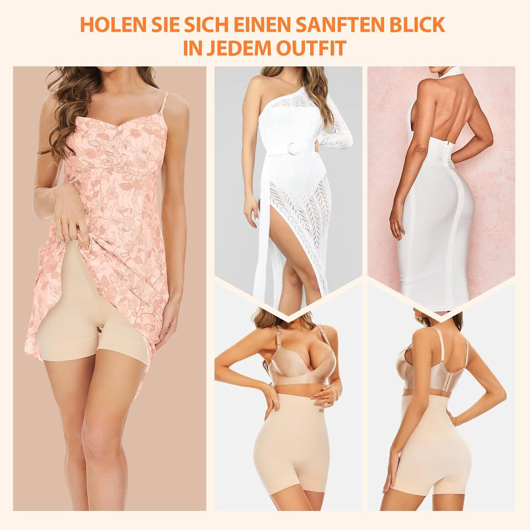 SIMIYA Bauchweg Unterhose Damen Hohe Taille Shapewear Figurformende Nahtlose Miederhose Leggings Kur