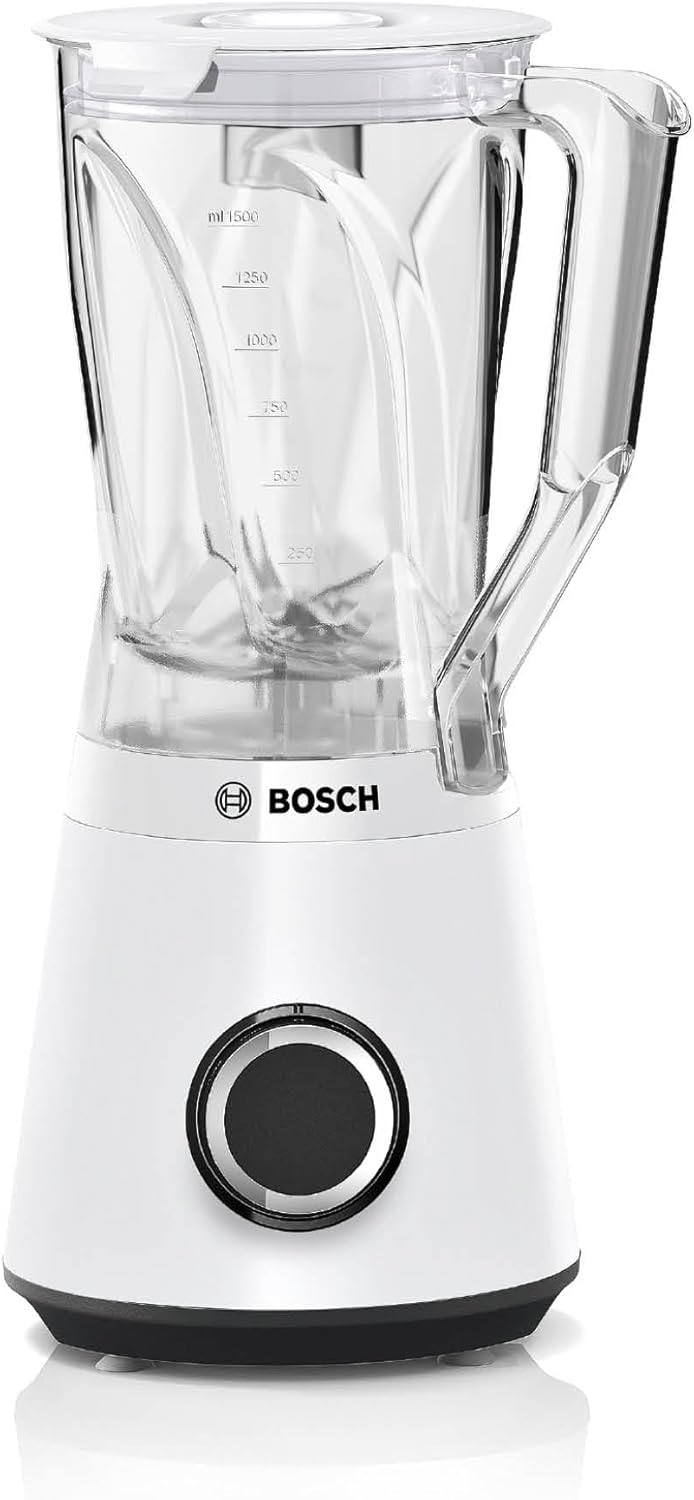 Bosch Standmixer VitaPower Serie 4 MMB6141W, hochwertige Edelstahl-Klingen, 1,5l Tritan-Mixbehälter,