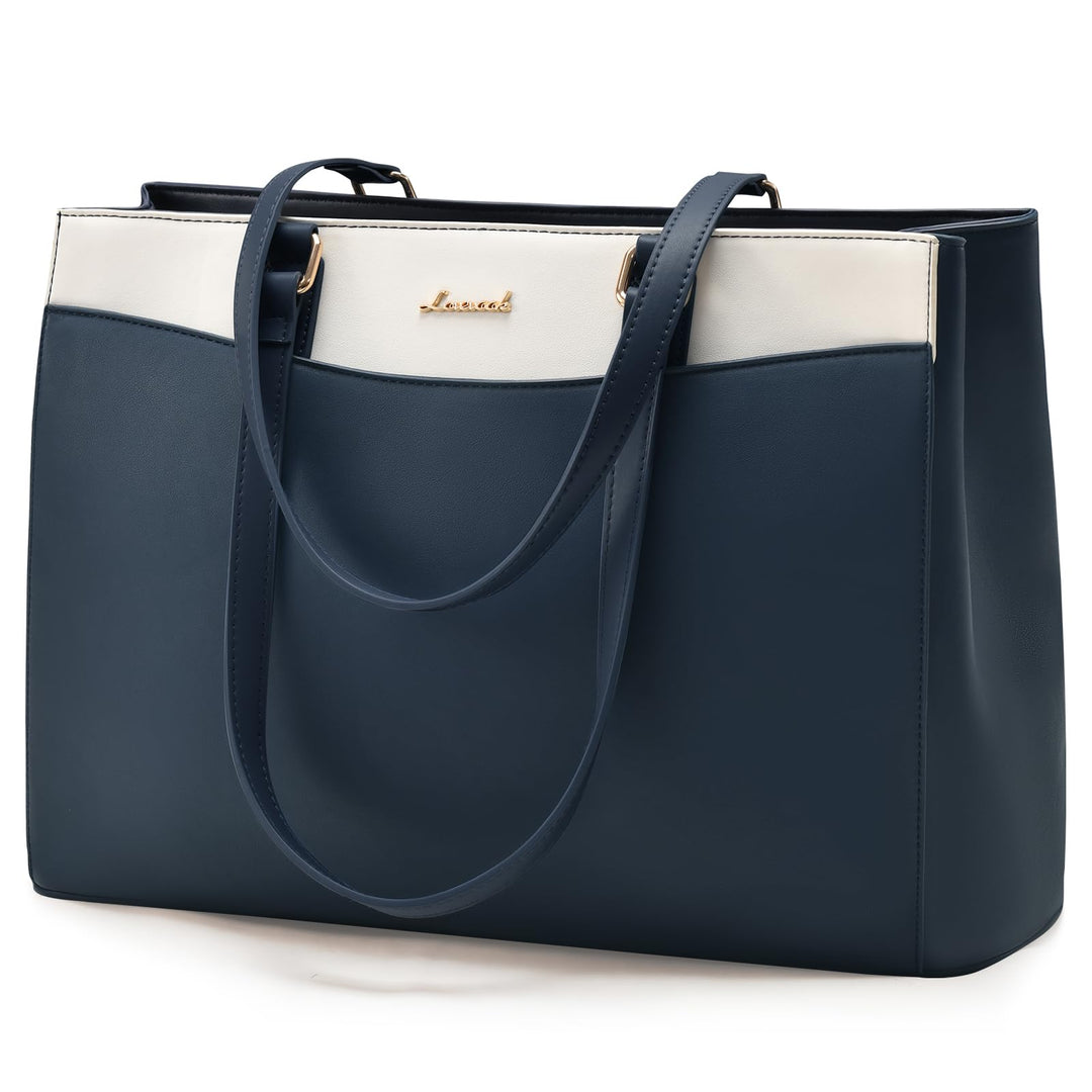 LOVEVOOK Laptoptasche Handtasche Damen 15,6 Zoll, Leicht Aktentasche Arbeitstasche Gross, Elegant La