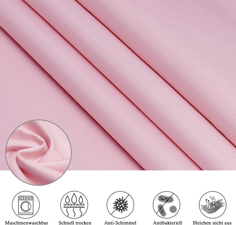 EurCross 180x200 Duschvorhang Rose Wasserdicht Anti-Schimmel Badevorhang,Textil Vorhänge aus Stoff,