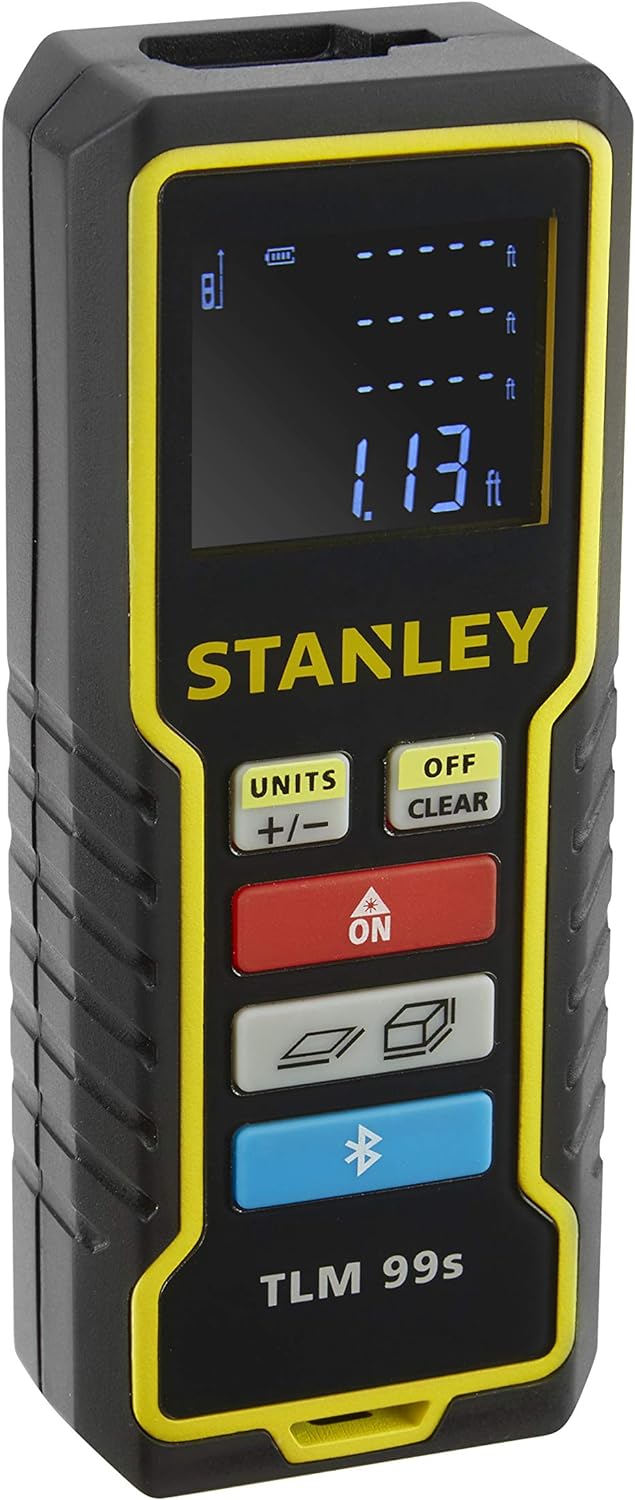 Stanley Laser-Entfernungsmesser (30 m, Distanzmesser, Flächenmessung, Volumenmessung) STHT1-77343