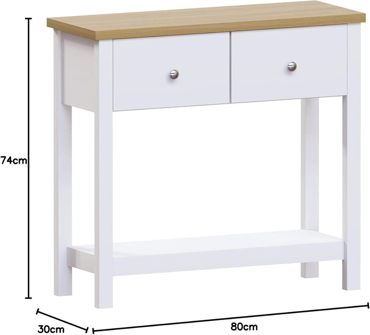 Vida Designs Schubladenboxen, MDF, Spanplatte und Melaminfurnier, Weiss, Standard, Weiss