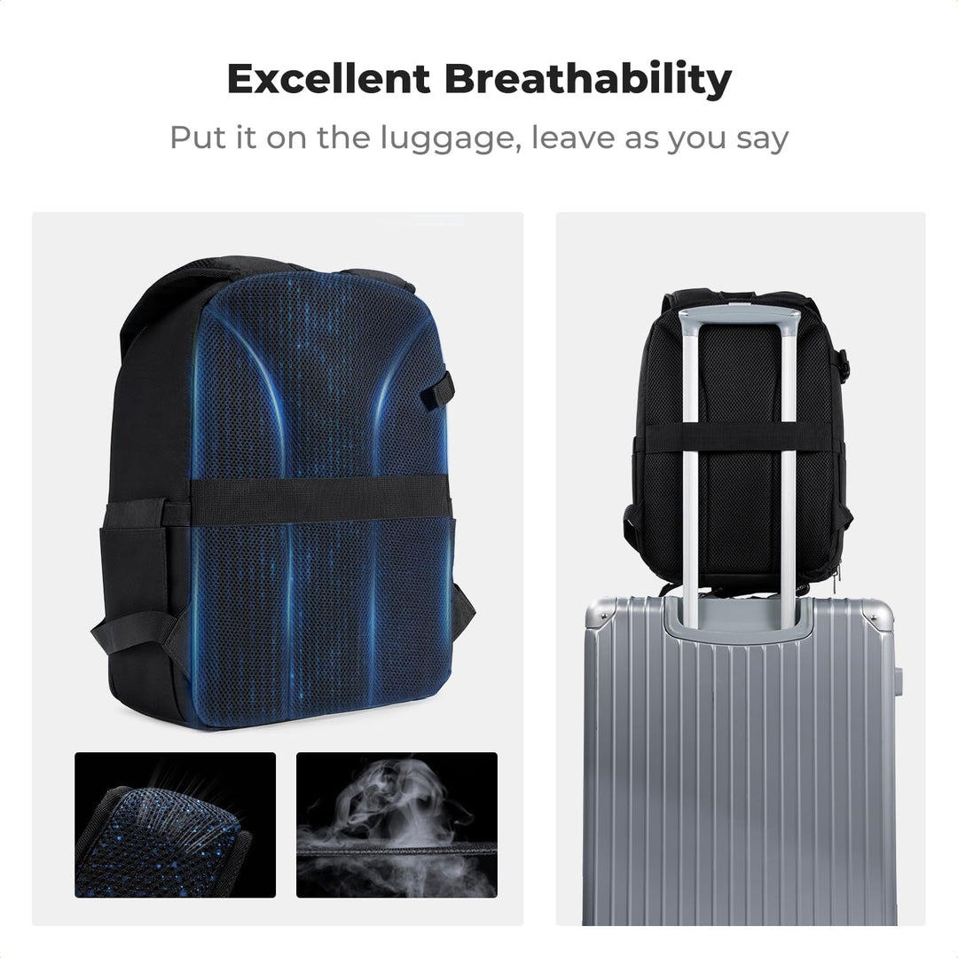 K&F CONCEPT Kamerarucksack Fotorucksack Kompakt & Leicht mit Regenschutz, Camera Backpack für Spiege