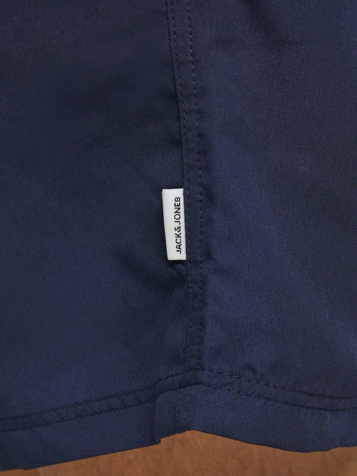 JACK &amp; JONES Herren Badehose Badeshort SPLICELOGO S M L XL XXL Schwarz Rot Orang S Navy Blazer, S Na