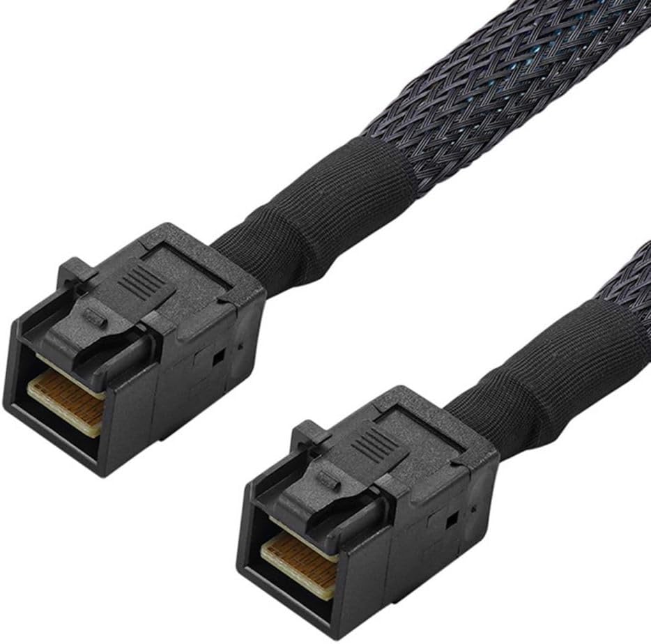 chenyang CY SFF-8643 Verlängerungskabel,Mini SAS SFF-8643 Stecker auf Stecker High Density Datenserv