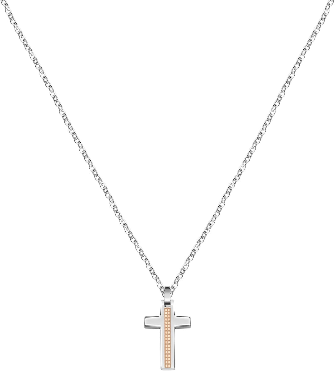 Morellato Herrenhalskette, Motown Kollektion, aus Edelstahl, Rosegold PVD - SALS44