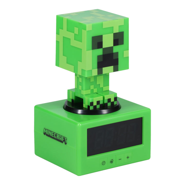 Paladone Minecraft Creeper Wecker - Offiziell Lizenziertes Icon mit Minecraft Musik & Nachtlicht für