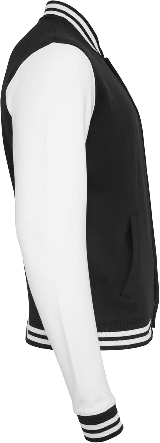Urban Classics Herren Sweatjacke S Blk/Wht, S Blk/Wht