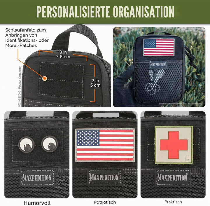 Maxpedition E.d.c. Pocket Organizer Tasche Standard-Grösse Schwarz, Standard-Grösse Schwarz