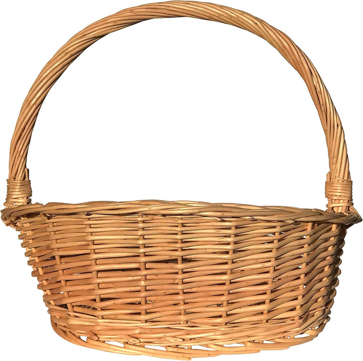 KretaNatura Geschenkkorb, Weidenkorb, Präsentkorb,klein, 32x28x29 cm
