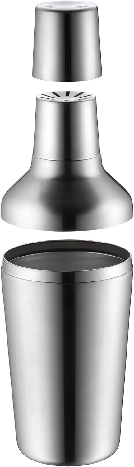 WMF Matroschka Cocktail Set 5-teilig Bar-Set mit Shaker 700ml, Barmass, Cocktail Sieb, Eiszange und