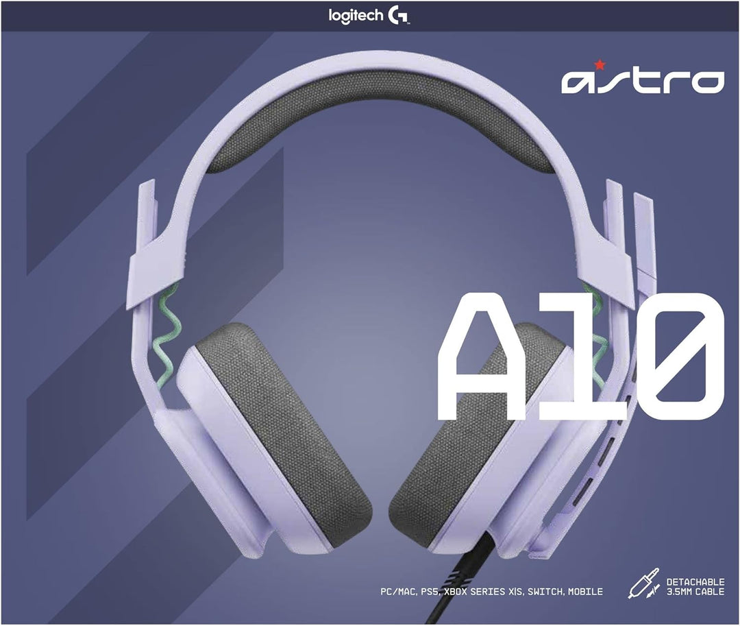 ASTRO A10 Gaming-Headset Gen 2 Kabelgebundenes Headset, Over-Ear-Gaming-Kopfhörer, Flip-to-mute-Mikr