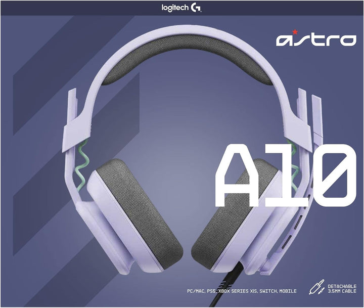 ASTRO A10 Gaming-Headset Gen 2 Kabelgebundenes Headset, Over-Ear-Gaming-Kopfhörer, Flip-to-mute-Mikr