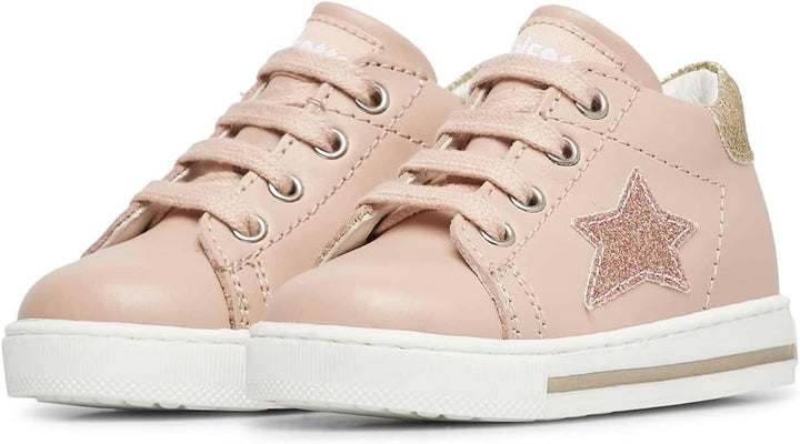 Falcotto Mädchen Sasha Krippenschuh 19 EU Platinum Puder, 19 EU Platinum Puder