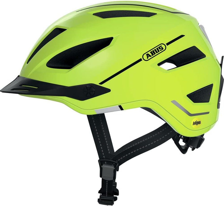 ABUS Stadthelm Pedelec 2.0 MIPS - Fahrradhelm mit Rücklicht, Schirm, Regenhaube und MIPS-Aufprallsch